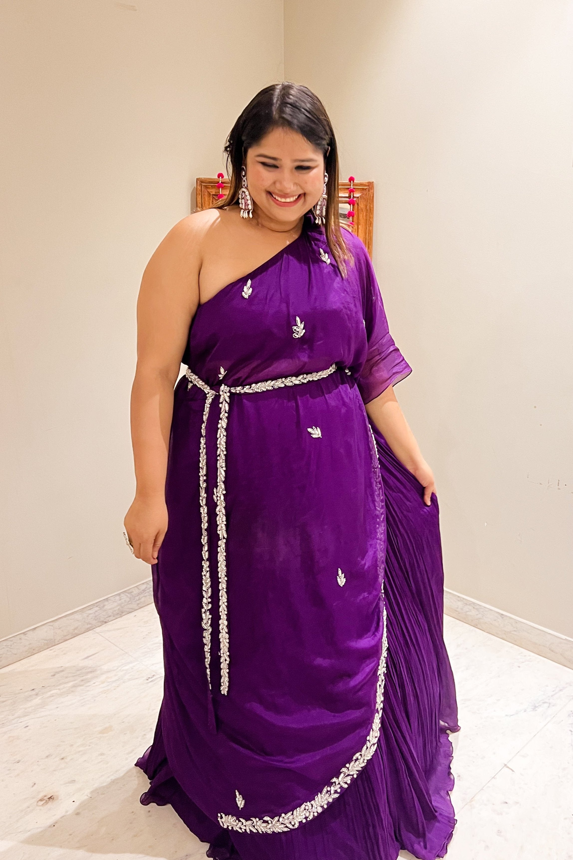 Purple Belt Lehenga